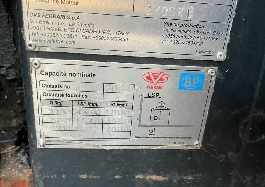 B-P Battioni e Pagani QLT8EL - Carretilla de carga lateral: foto 5 B-P Battioni e Pagani QLT8EL - Carretilla de carga lateral: foto 5