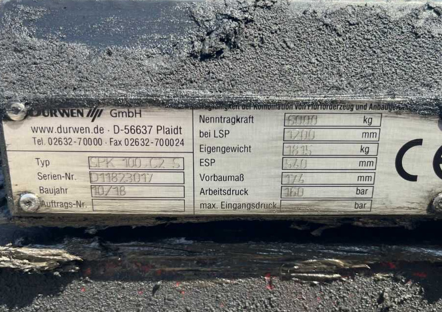 Durwen SPK100 C2S - Horquillas para Carretilla elevadora: foto 2 Durwen SPK100 C2S - Horquillas para Carretilla elevadora: foto 2