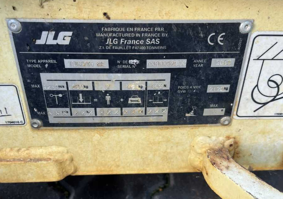 JLG Toucan 8E - Plataforma de mástil vertical: foto 4 JLG Toucan 8E - Plataforma de mástil vertical: foto 4