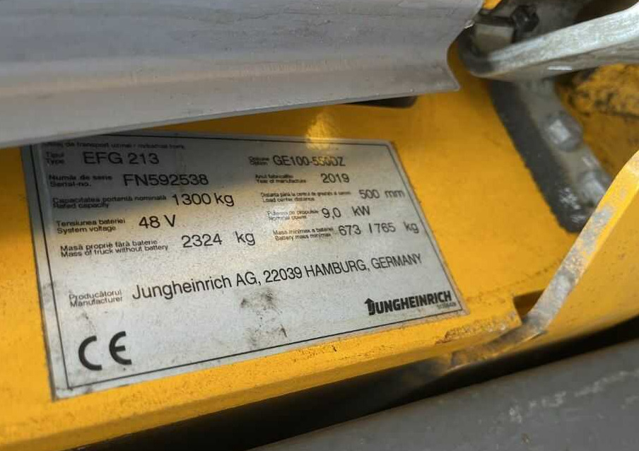 Jungheinrich EFG213 - Carretilla elevadora eléctrica: foto 4 Jungheinrich EFG213 - Carretilla elevadora eléctrica: foto 4