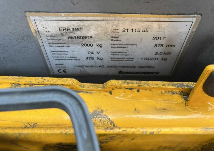Jungheinrich ERE120 - Apilador: foto 4 Jungheinrich ERE120 - Apilador: foto 4