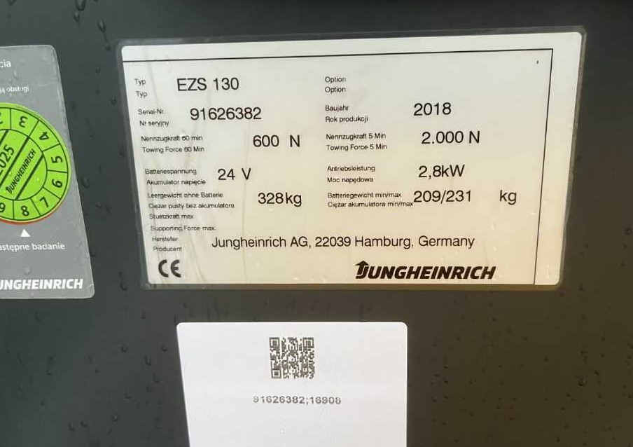 Jungheinrich EZS130 - Remolcadora: foto 4 Jungheinrich EZS130 - Remolcadora: foto 4
