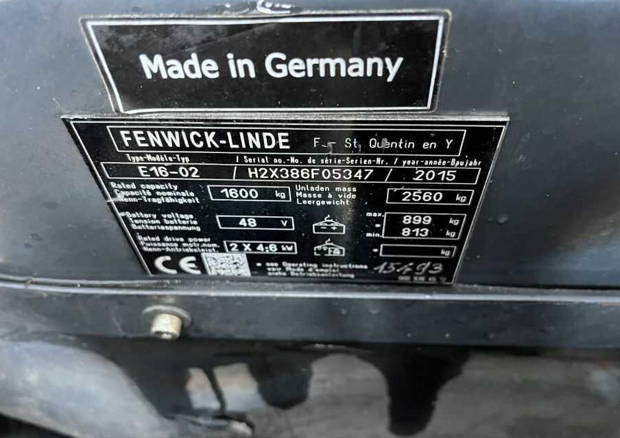 Linde E16-02 - Carretilla elevadora eléctrica: foto 4 Linde E16-02 - Carretilla elevadora eléctrica: foto 4