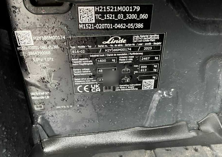 Linde E16-02 - Carretilla elevadora eléctrica: foto 4 Linde E16-02 - Carretilla elevadora eléctrica: foto 4