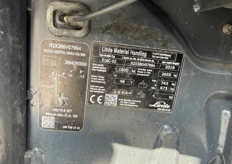 Linde E16C-02 - Carretilla elevadora eléctrica: foto 4 Linde E16C-02 - Carretilla elevadora eléctrica: foto 4