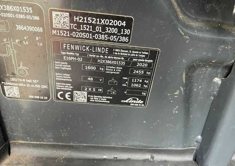 Linde E16PH-02 - Carretilla elevadora eléctrica: foto 4 Linde E16PH-02 - Carretilla elevadora eléctrica: foto 4