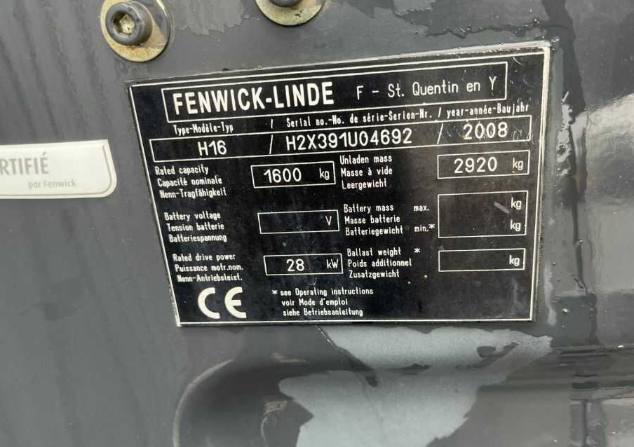 Linde H16T-01 - Carretilla elevadora de gas: foto 4 Linde H16T-01 - Carretilla elevadora de gas: foto 4