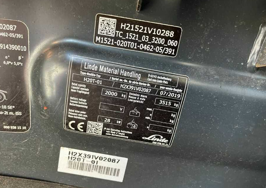 Linde H20T-01 - Carretilla elevadora de gas: foto 4 Linde H20T-01 - Carretilla elevadora de gas: foto 4