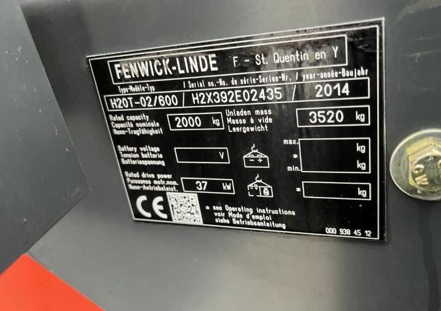 Linde H20T-02/600 - Carretilla elevadora de gas: foto 3 Linde H20T-02/600 - Carretilla elevadora de gas: foto 3