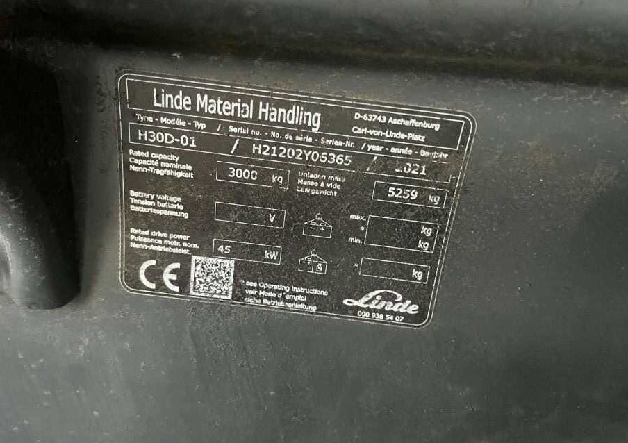 Linde H30D-01 - Carretilla elevadora diésel: foto 4 Linde H30D-01 - Carretilla elevadora diésel: foto 4