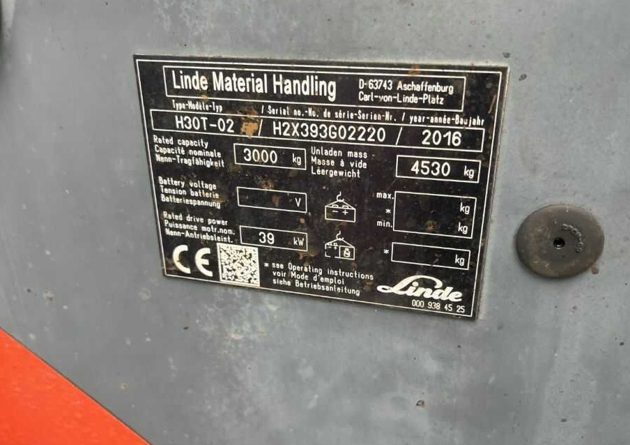 Linde H30T-02 - Carretilla elevadora de gas: foto 4 Linde H30T-02 - Carretilla elevadora de gas: foto 4