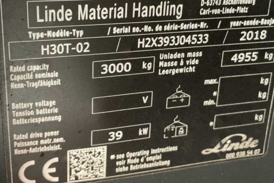 Linde H30T-02 - Carretilla elevadora de gas: foto 4 Linde H30T-02 - Carretilla elevadora de gas: foto 4