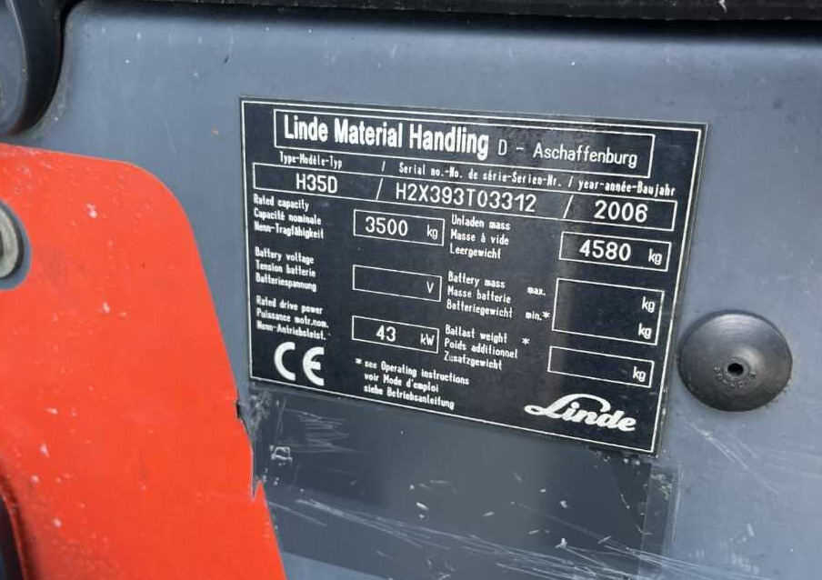 Linde H35D - Carretilla elevadora diésel: foto 4 Linde H35D - Carretilla elevadora diésel: foto 4