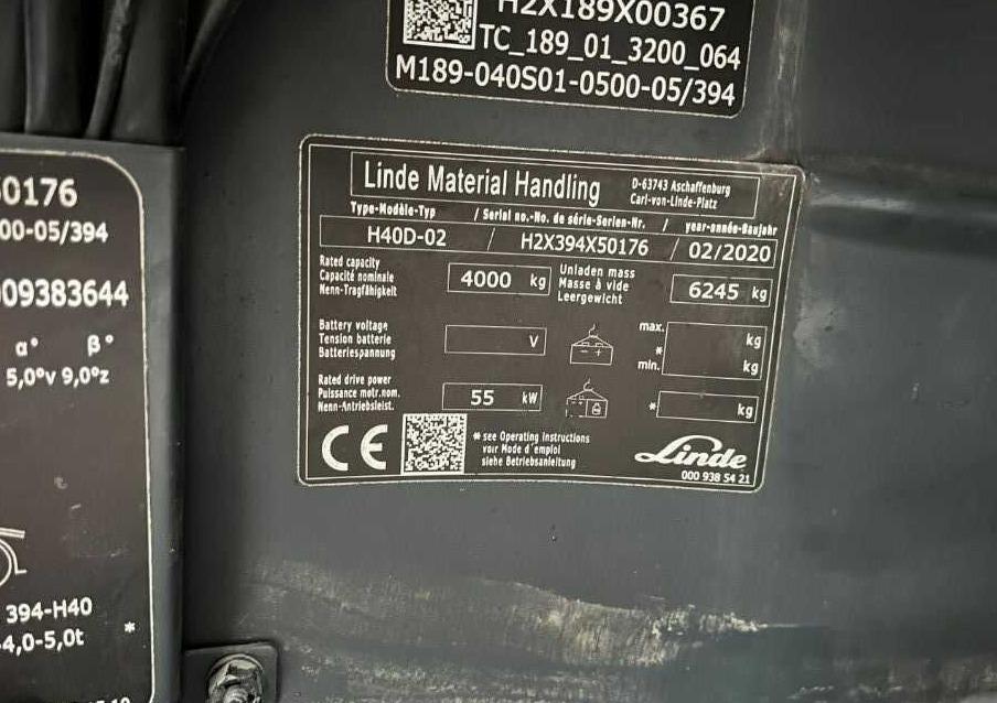 Linde H40D-02 - Carretilla elevadora diésel: foto 4 Linde H40D-02 - Carretilla elevadora diésel: foto 4