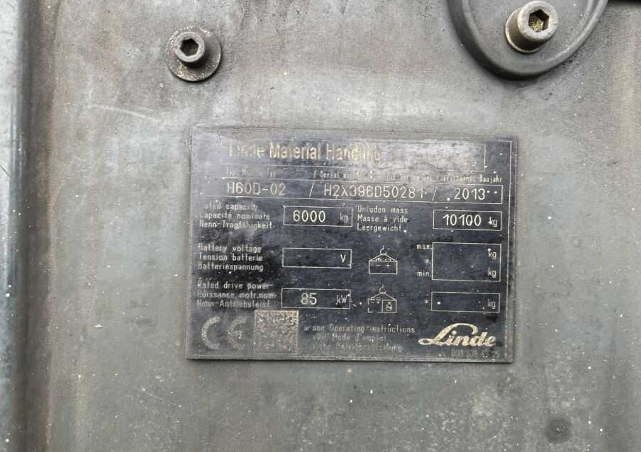 Linde H60D-02 - Carretilla elevadora diésel: foto 5 Linde H60D-02 - Carretilla elevadora diésel: foto 5