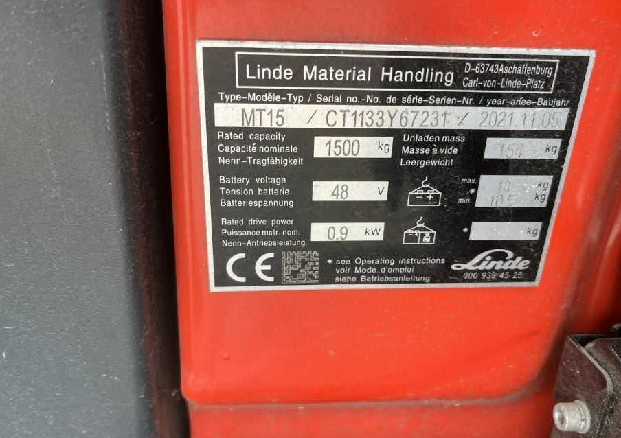 Linde MT15 - Transpaleta: foto 4 Linde MT15 - Transpaleta: foto 4