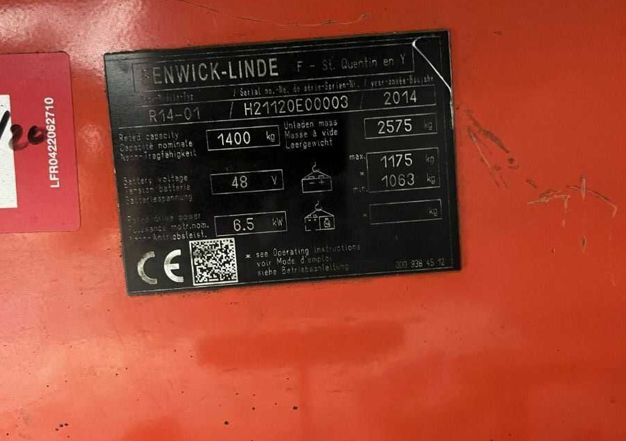 Linde R14 - Retráctil: foto 3 Linde R14 - Retráctil: foto 3