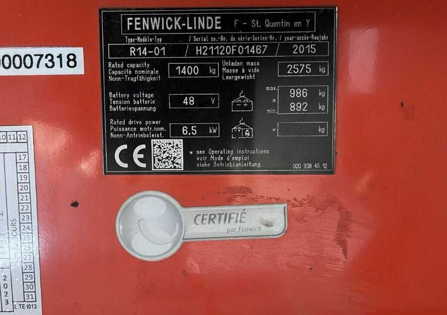 Linde R14 - Retráctil: foto 3 Linde R14 - Retráctil: foto 3