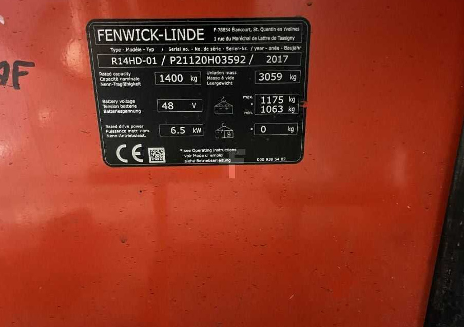 Linde R14HD-01 - Retráctil: foto 4 Linde R14HD-01 - Retráctil: foto 4