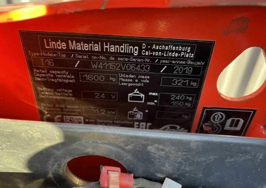 Linde T16 - Transpaleta: foto 4 Linde T16 - Transpaleta: foto 4