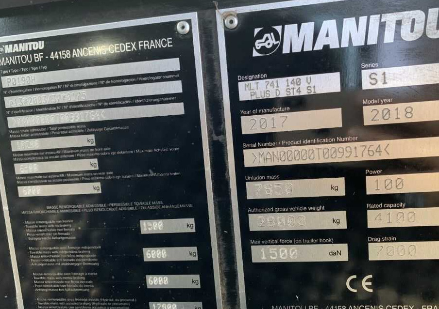 Manipulador telescópico Manitou MLT741-140V: foto 9