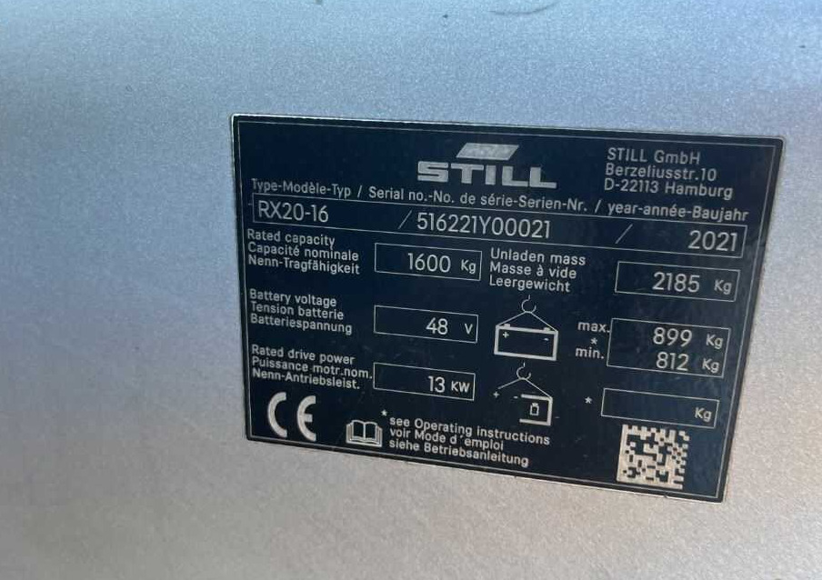 Still RX20-16 - Carretilla elevadora eléctrica: foto 4 Still RX20-16 - Carretilla elevadora eléctrica: foto 4