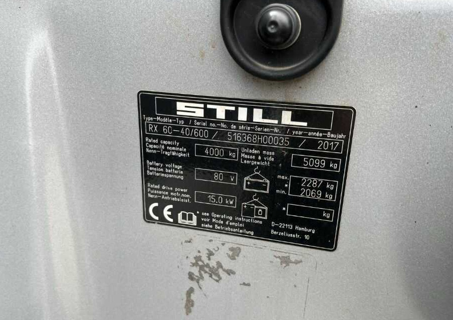 Still RX60-40/600 - Carretilla elevadora eléctrica: foto 1 Still RX60-40/600 - Carretilla elevadora eléctrica: foto 1