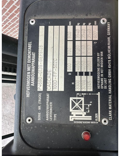 Carretilla elevadora de gas Clark: foto 8 Carretilla elevadora de gas Clark: foto 8