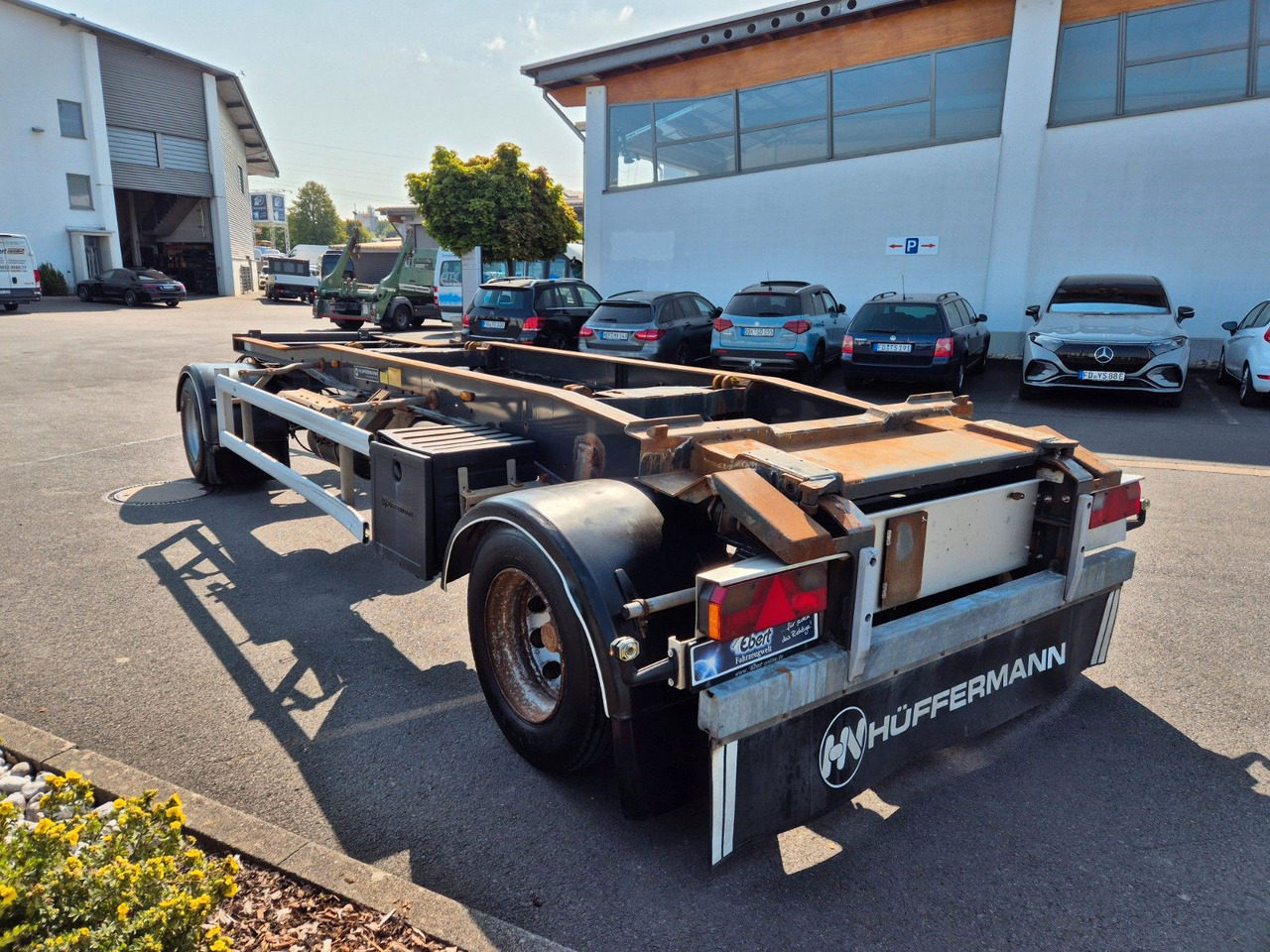 Hüffermann HSA 18.70 P BPW 14.582kg Nutzlast - Remolque chasis: foto 3 Hüffermann HSA 18.70 P BPW 14.582kg Nutzlast - Remolque chasis: foto 3