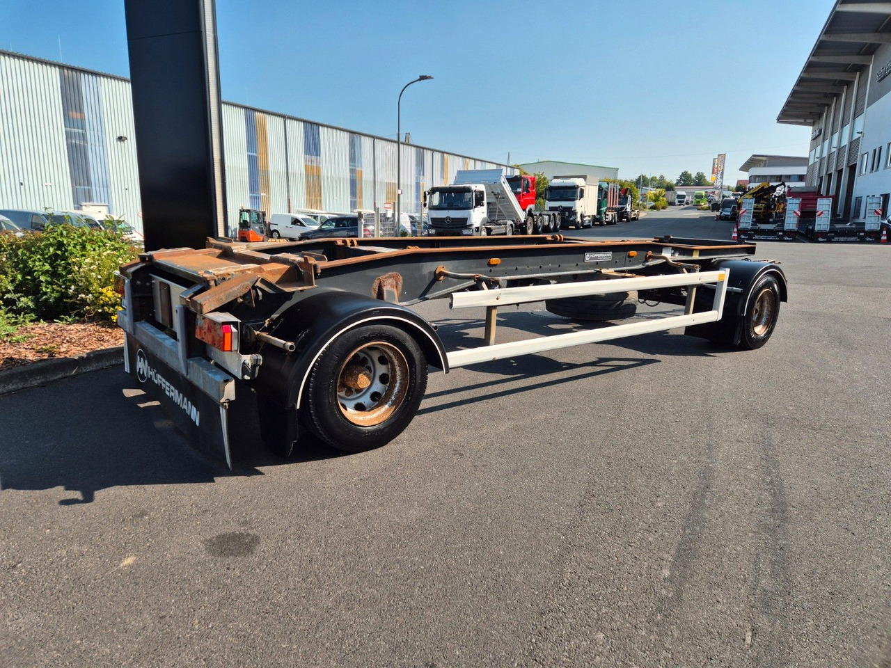 Hüffermann HSA 18.70 P BPW 14.582kg Nutzlast - Remolque chasis: foto 4 Hüffermann HSA 18.70 P BPW 14.582kg Nutzlast - Remolque chasis: foto 4