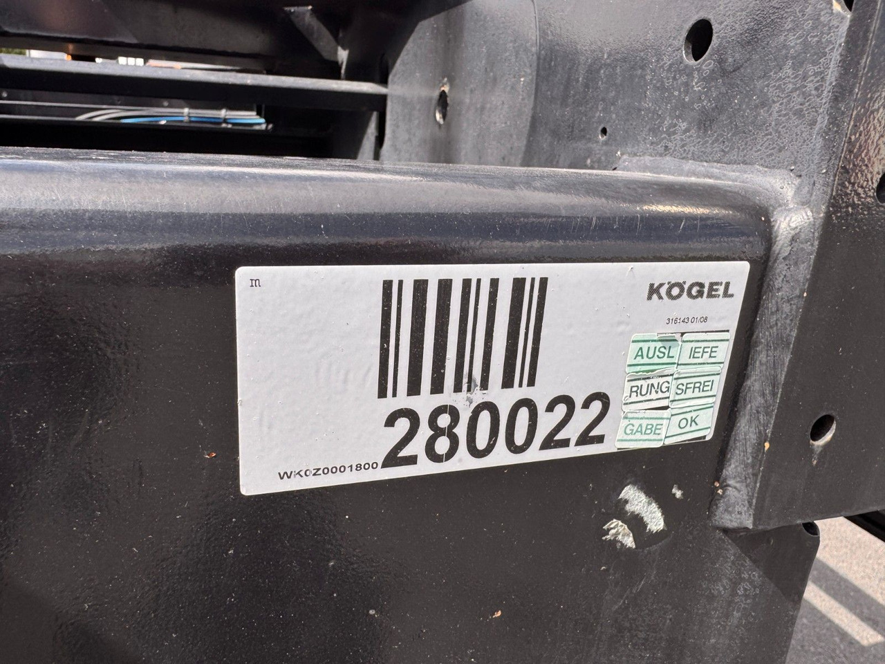 Remolque portacontenedore/ Intercambiable Kögel ZW 18 Lafette SAF Achsen 15.910kg Nutzlast: foto 26 Remolque portacontenedore/ Intercambiable Kögel ZW 18 Lafette SAF Achsen 15.910kg Nutzlast: foto 26