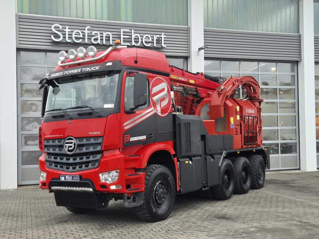 Mercedes-Benz TUROX 8x8 Eschlböck Biber 92 Holzhacker / 1.512h - Camión forestal: foto 1 Mercedes-Benz TUROX 8x8 Eschlböck Biber 92 Holzhacker / 1.512h - Camión forestal: foto 1