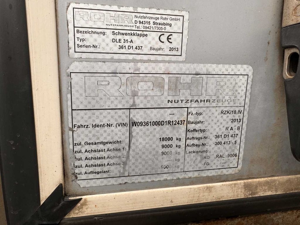 Leasing de Rohr RZK/18 IV Carrier LBW 2.000kg Durchlade  Rohr RZK/18 IV Carrier LBW 2.000kg Durchlade: foto 12