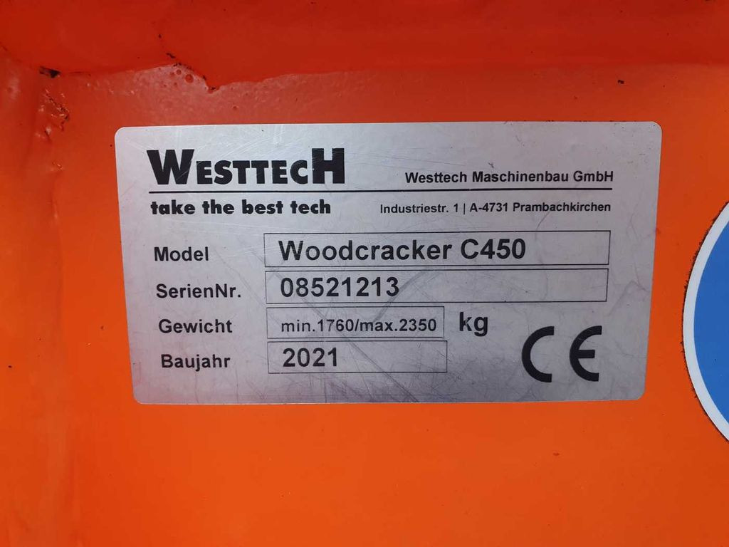 Leasing de Westtech Woodcracker C450 Sammler Power Tiltator  Westtech Woodcracker C450 Sammler Power Tiltator: foto 13