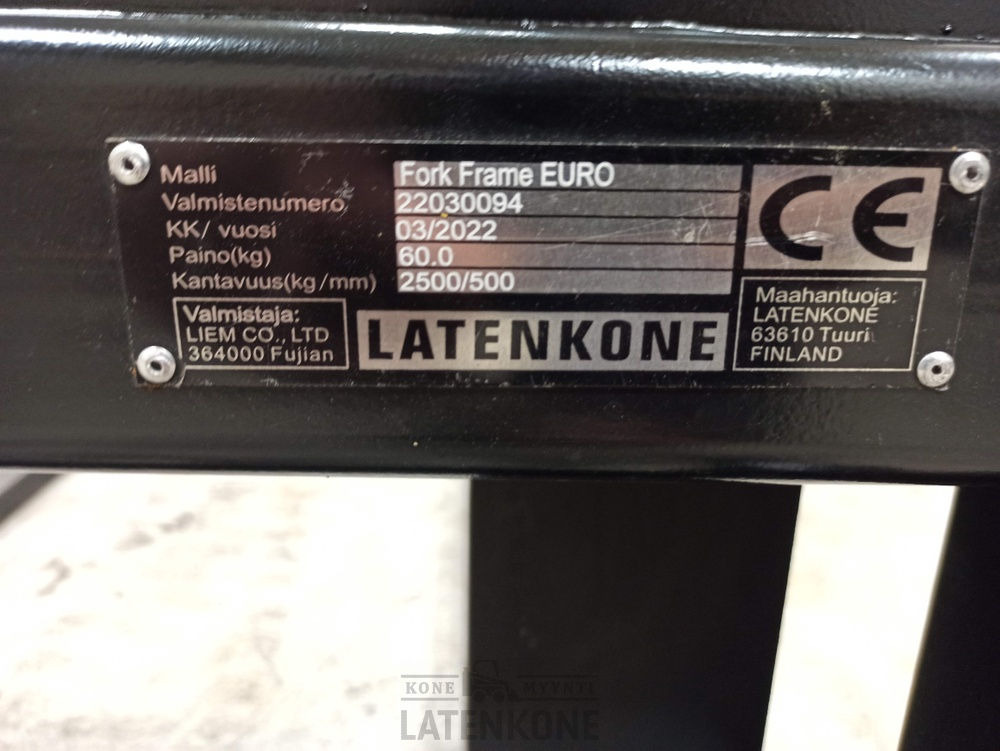 Horquillas para Maquinaria de construcción Laten Trukkipiikit 2500kg 1200mm/1500mm 2A Euro: foto 9