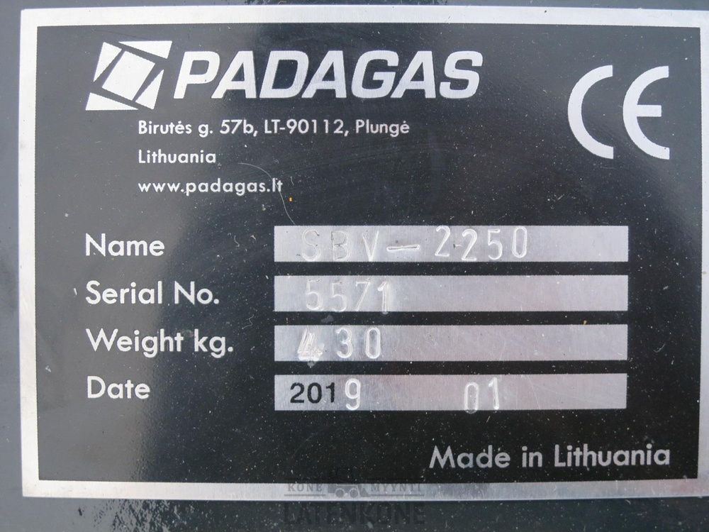 Soplador de nieve Padagas Traktorin Lumilinko SBV-2250: foto 19