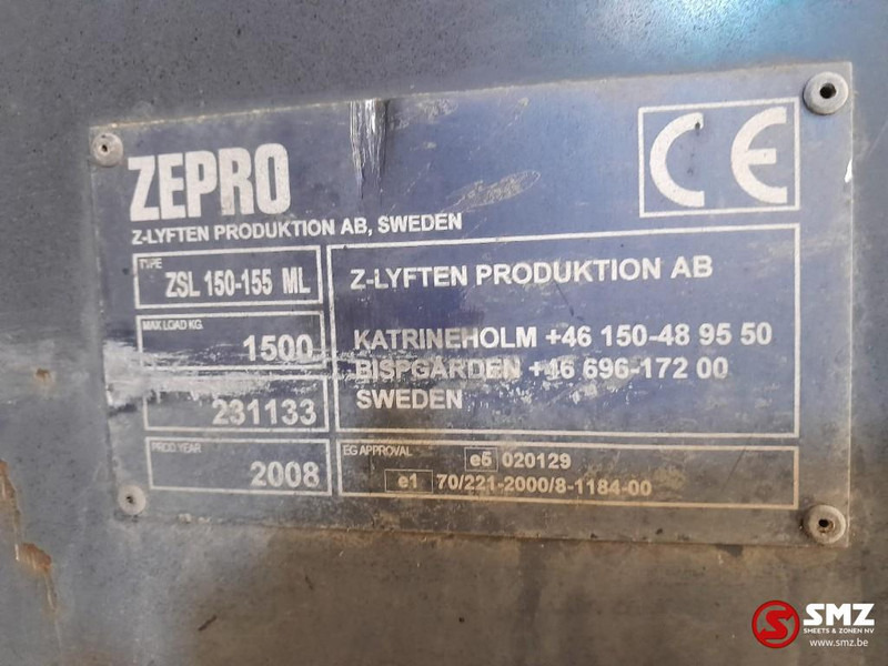 Trampilla elevadora Diversen Occ laadlift + bediening Zepro: foto 9