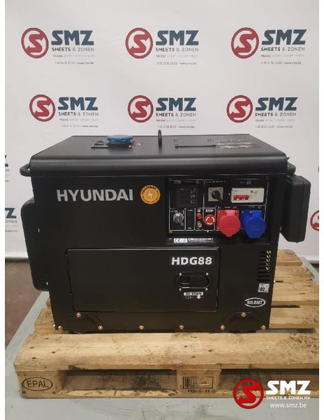 Hyundai Stroomgroep Hyundai HDG88 8KVA 14HP - Maquinaria de construcción: foto 1 Hyundai Stroomgroep Hyundai HDG88 8KVA 14HP - Maquinaria de construcción: foto 1