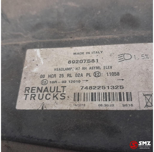 Renault Occ koplamp rechts RHD Renault - Faro delantero para Camión: foto 3 Renault Occ koplamp rechts RHD Renault - Faro delantero para Camión: foto 3