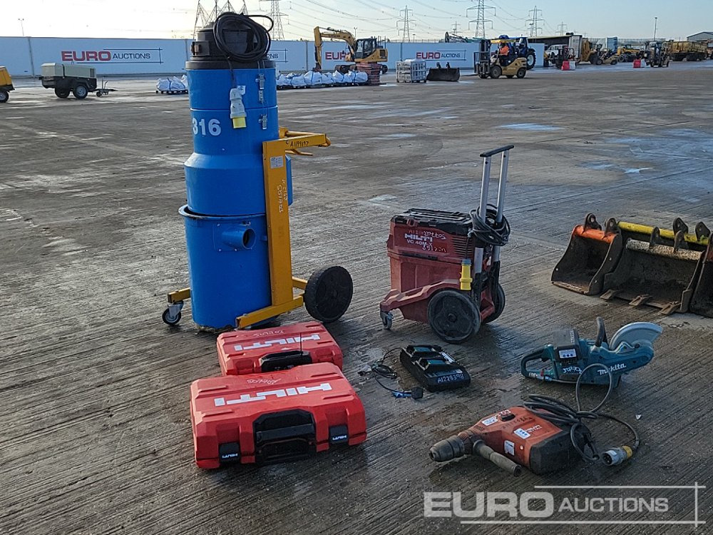 110 Volt SPE Vacuum, Hilti VC 40M-X 110 Volt Dust Extractor, Makita Cordless Floor Saw & Charger Pack, Hilti TE 70-ATC 110 Volt Hammer Drill, Hilti TE 700-AVR 110 Volt Hammer Drill, Hilti TE 30 110 Vo - Equipo de construcción: foto 2 110 Volt SPE Vacuum, Hilti VC 40M-X 110 Volt Dust Extractor, Makita Cordless Floor Saw & Charger Pack, Hilti TE 70-ATC 110 Volt Hammer Drill, Hilti TE 700-AVR 110 Volt Hammer Drill, Hilti TE 30 110 Vo - Equipo de construcción: foto 2