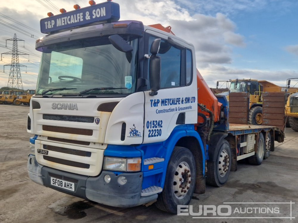 2008 Scania P340 - Camión portavehículos, Camión grúa: foto 1 2008 Scania P340 - Camión portavehículos, Camión grúa: foto 1