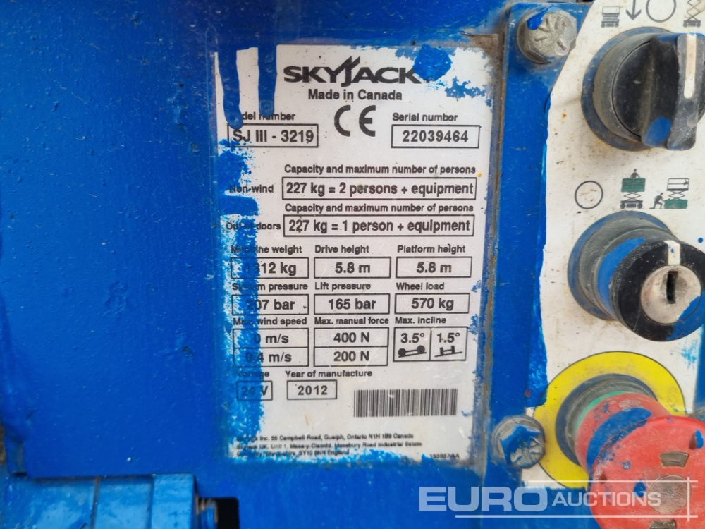 Plataforma elevadora 2012 SkyJack SJIII-3219: foto 32
