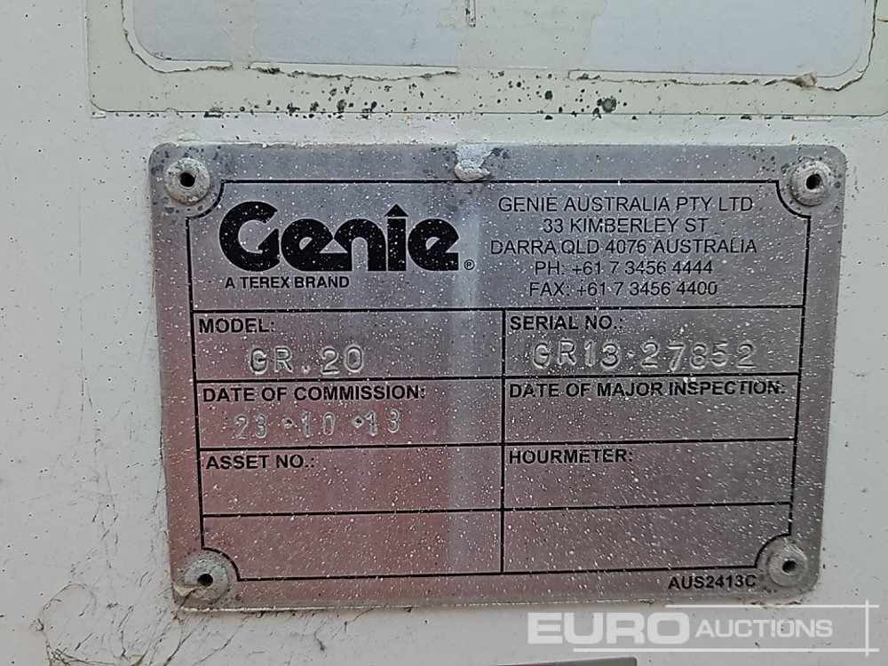 Plataforma elevadora 2013 Genie GR20: foto 26