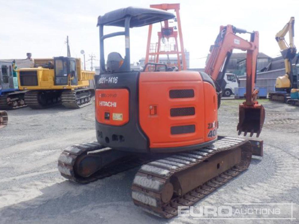 2013 Hitachi ZX40U-5A Rubber Block Pads, Blade, Offset, Bucket - Miniexcavadora: foto 2 2013 Hitachi ZX40U-5A Rubber Block Pads, Blade, Offset, Bucket - Miniexcavadora: foto 2