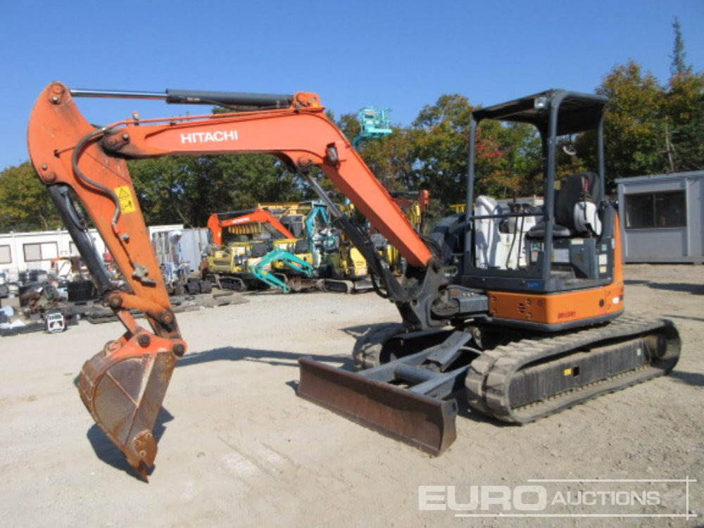 2013 Hitachi ZX40U-5A Rubber Tracks, Blade, Piped, Offset, Canopy - Miniexcavadora: foto 1 2013 Hitachi ZX40U-5A Rubber Tracks, Blade, Piped, Offset, Canopy - Miniexcavadora: foto 1