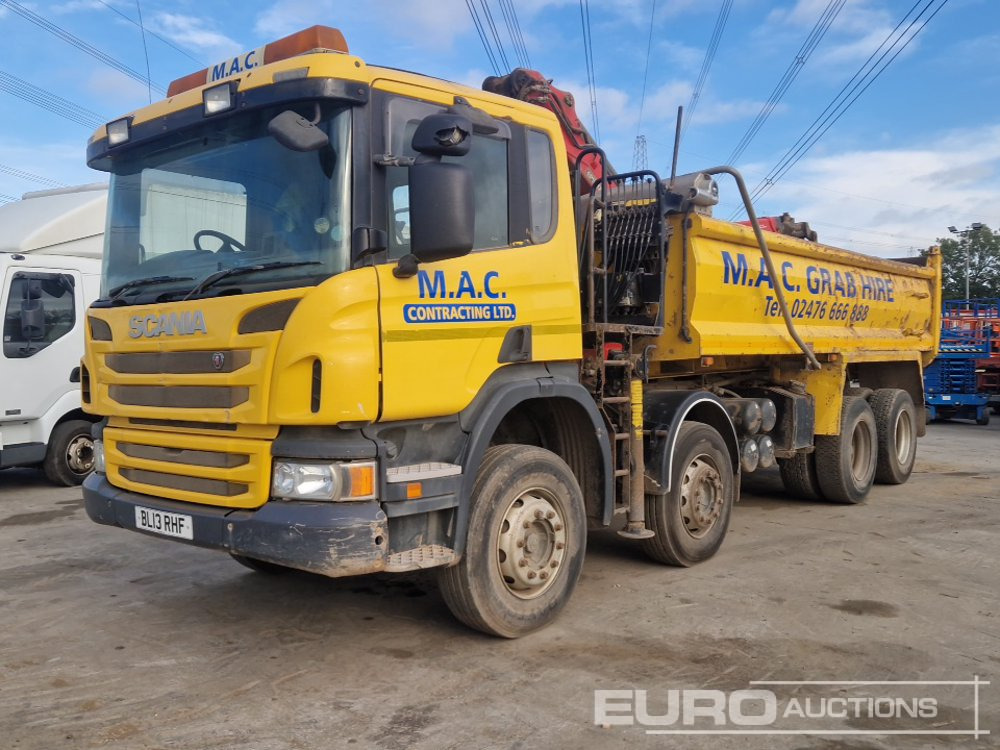 2013 Scania P400 - Camión volquete, Camión grúa: foto 1 2013 Scania P400 - Camión volquete, Camión grúa: foto 1