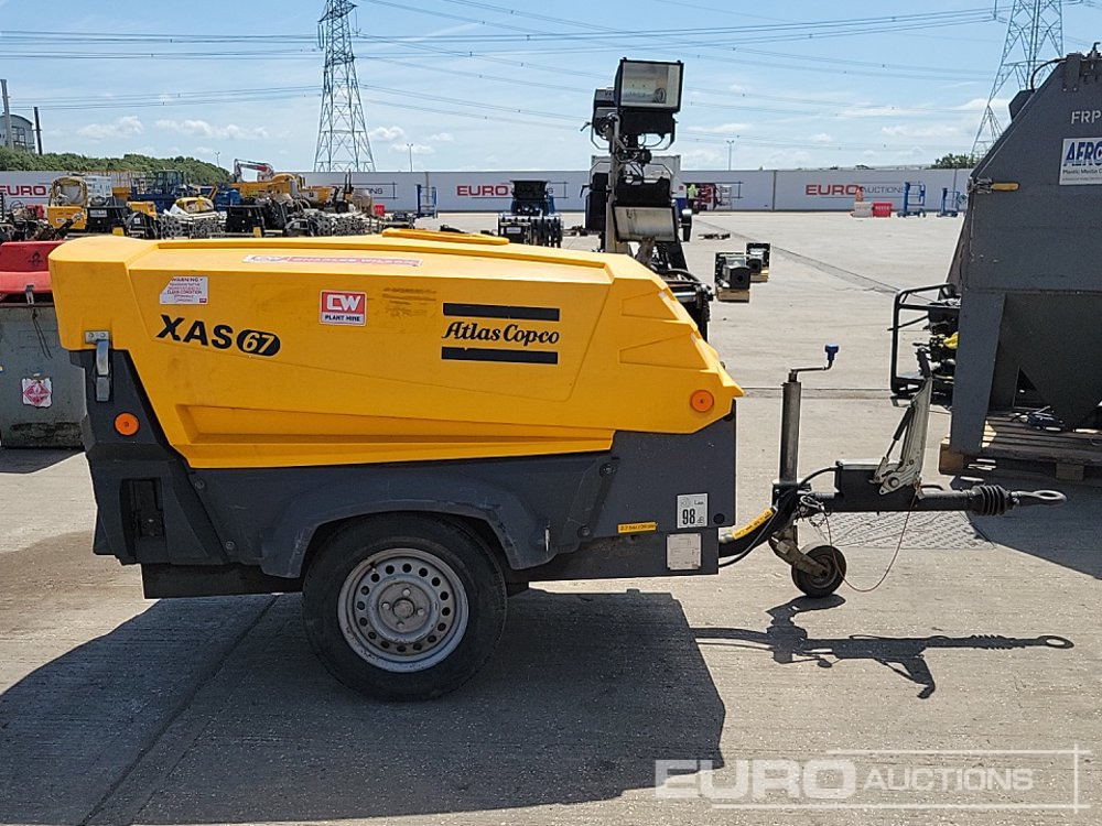 Compresor de aire 2015 Atlas Copco XAS67KD: foto 6
