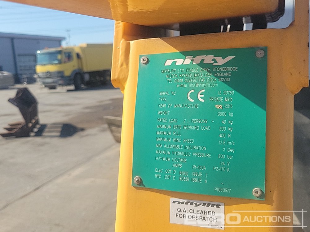 Plataforma elevadora 2015 Niftylift HR12NDE: foto 34