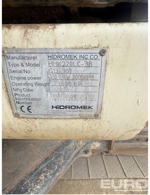 2016 Hidromek 220 - Excavadora de cadenas: foto 5 2016 Hidromek 220 - Excavadora de cadenas: foto 5