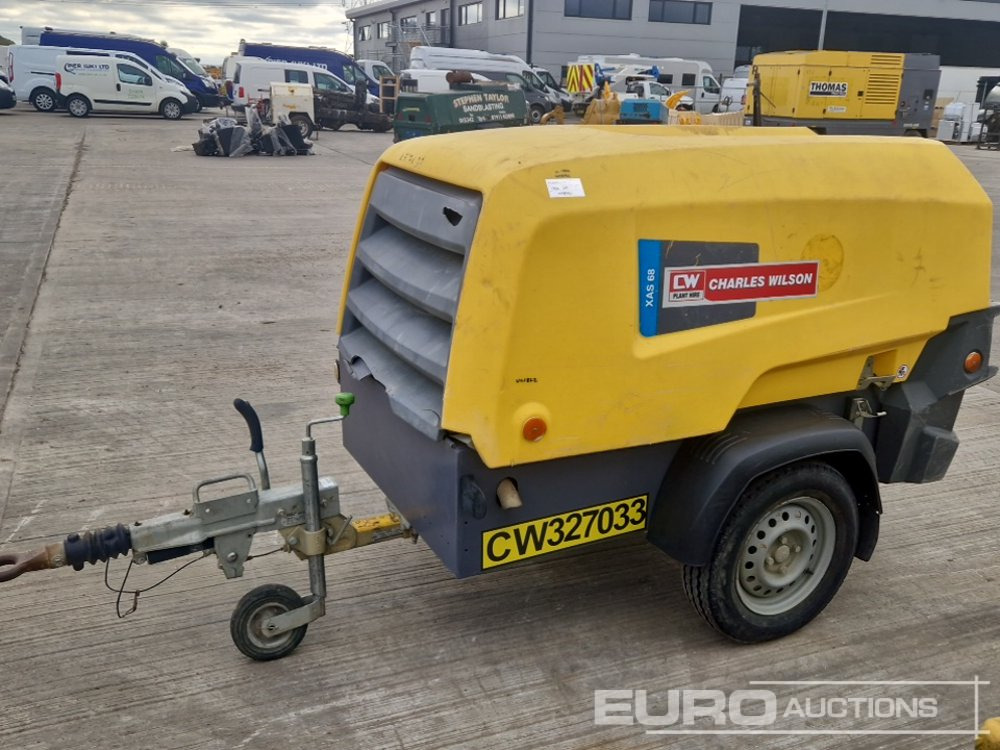2017 Atlas Copco XAS 68 - Compresor de aire: foto 2 2017 Atlas Copco XAS 68 - Compresor de aire: foto 2